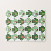 メリークリスマスパズル醜いクリスマスセーター ジグソーパズル (横)