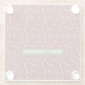 メリークリスマスパタエレガントーン ガラスコースター (裏面)