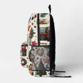 メリークリスマスパターンバックパック プリントバックパック (右)