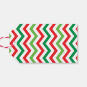 メリークリスマスパターンパーソナライズされたギフトラベル ギフトタグ (裏面横)