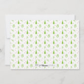 メリークリスマスパターンホリデーフォトカード シーズンカード (裏面)