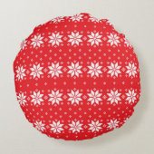 メリークリスマスパターン5 ラウンドクッション (裏面)