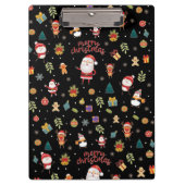 メリークリスマスパターン クリップボード (正面)