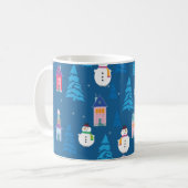 メリークリスマスパターン コーヒーマグカップ (正面左)