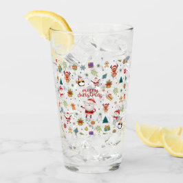 メリークリスマスパターン タンブラーグラス