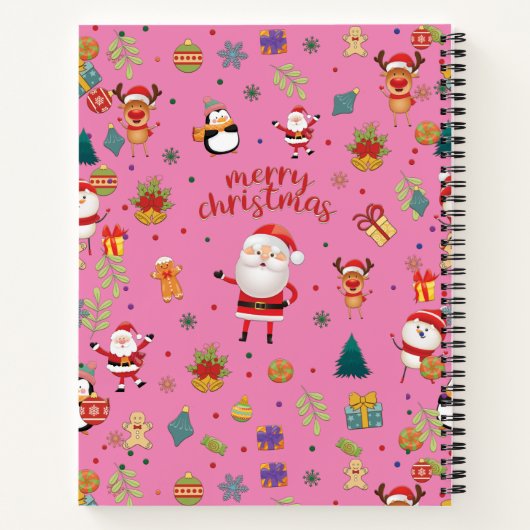 メリークリスマスパターン ノートブック (裏面)