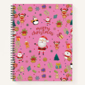 メリークリスマスパターン ノートブック (正面)