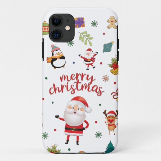 メリークリスマスパターン Case-Mate iPhoneケース (裏面)
