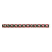 メリークリスマスパッチワーク グログランリボン (正面)