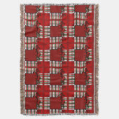 メリークリスマスパッチワーク スローブランケット (正面縦)
