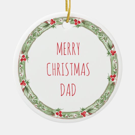 メリークリスマスパパラブキッズ名年フェスティバル セラミックオーナメント (正面)