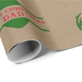 メリークリスマスパパ – ブラウンクラフトディアー ラッピングペーパー (ロールコーナー)