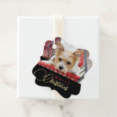 メリークリスマスパピーフォトショッピングカート好意Ta フェイバータグ (インサイチュ)