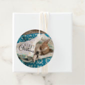 メリークリスマスパピーフォトタイポグラフィ フェイバータグ (インサイチュ)