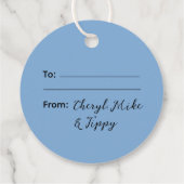 メリークリスマスパピーフォトプレイドブランケット フェイバータグ (裏面)