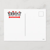 メリークリスマスパピーホリデーハガキ シーズンポストカード (裏面)