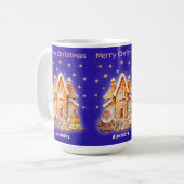 メリークリスマスパーソナライズされたの名前おもしろい コーヒーマグカップ (正面左)