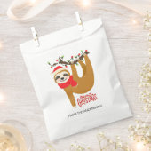 メリークリスマスパーソナライズされたの名前 |休日 フェイバーバッグ (クリップ留めされた状態)