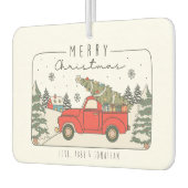 メリークリスマスパーソナライズされたカーエアフレッシュ カーエアーフレッシュナー (左)