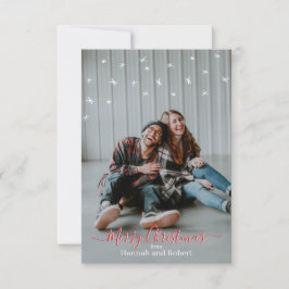 メリークリスマスパーソナライズされたカード  サンキューカード