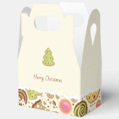 メリークリスマスパーソナライズされたクッキーボックス フェイバーボックス (見開き)
