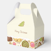 メリークリスマスパーソナライズされたクッキーボックス フェイバーボックス (裏面)