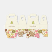 メリークリスマスパーソナライズされたクッキーボックス フェイバーボックス (折り畳みなし)