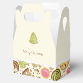 メリークリスマスパーソナライズされたクッキーボックス フェイバーボックス (オープン)