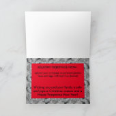 メリークリスマスパーソナライズされたゴルフカード シーズンカード (内部)