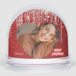 メリークリスマスパーソナライズされたハート写真名