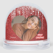 メリークリスマスパーソナライズされたハート写真名 (裏面)