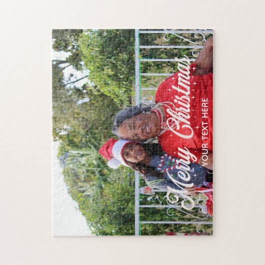 メリークリスマスパーソナライズされたパズル ジグソーパズル (縦)