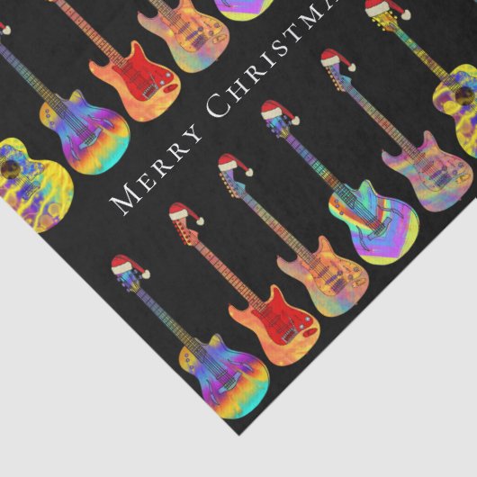 メリークリスマスパーソナライズされたミュージックギター 薄葉紙 (詳細)