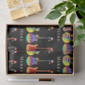 メリークリスマスパーソナライズされたミュージックギター 薄葉紙 (ギフト)