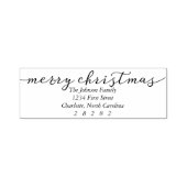 メリークリスマスパーソナライズされた休暇アドレス セルフインキングスタンプ (デザイン)