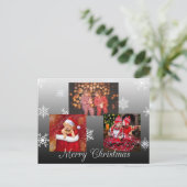 メリークリスマスパーソナライズされた写真はがき ポストカード (スタンド正面)