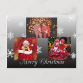 メリークリスマスパーソナライズされた写真はがき ポストカード (正面)