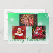 メリークリスマスパーソナライズされた写真はがき ポストカード (正面/裏面)