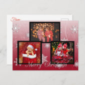 メリークリスマスパーソナライズされた写真はがき ポストカード (正面/裏面)