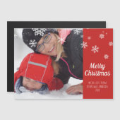 メリークリスマスパーソナライズされた写真クリスマスカード (正面/裏面)