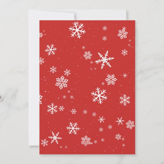 メリークリスマスパーソナライズされた写真クリスマス シーズンカード (裏面)