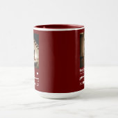 メリークリスマスパーソナライズされた写真 マグカップ (中央)