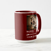 メリークリスマスパーソナライズされた写真 マグカップ (正面右)