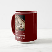 メリークリスマスパーソナライズされた写真 マグカップ (正面左)