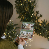 メリークリスマスパーソナライズされた家族のフォトカード