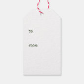 メリークリスマスパーソナライズされた ギフトタグ (裏面)