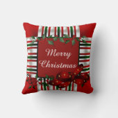 メリークリスマスパーソナライズされた クッション (裏面)