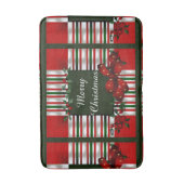 メリークリスマスパーソナライズされた バスマット (正面縦)