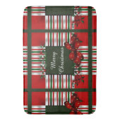 メリークリスマスパーソナライズされた バスマット (正面縦)