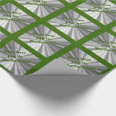 メリークリスマスパーソナライズされた ラッピングペーパー (角)